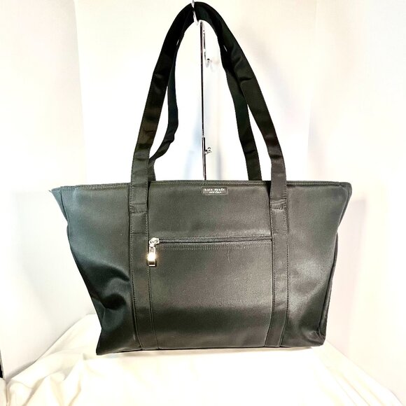 Kate Spade New York XL All Nylon Weekender Tote Black Travel Bag - Picture 1 of 9
